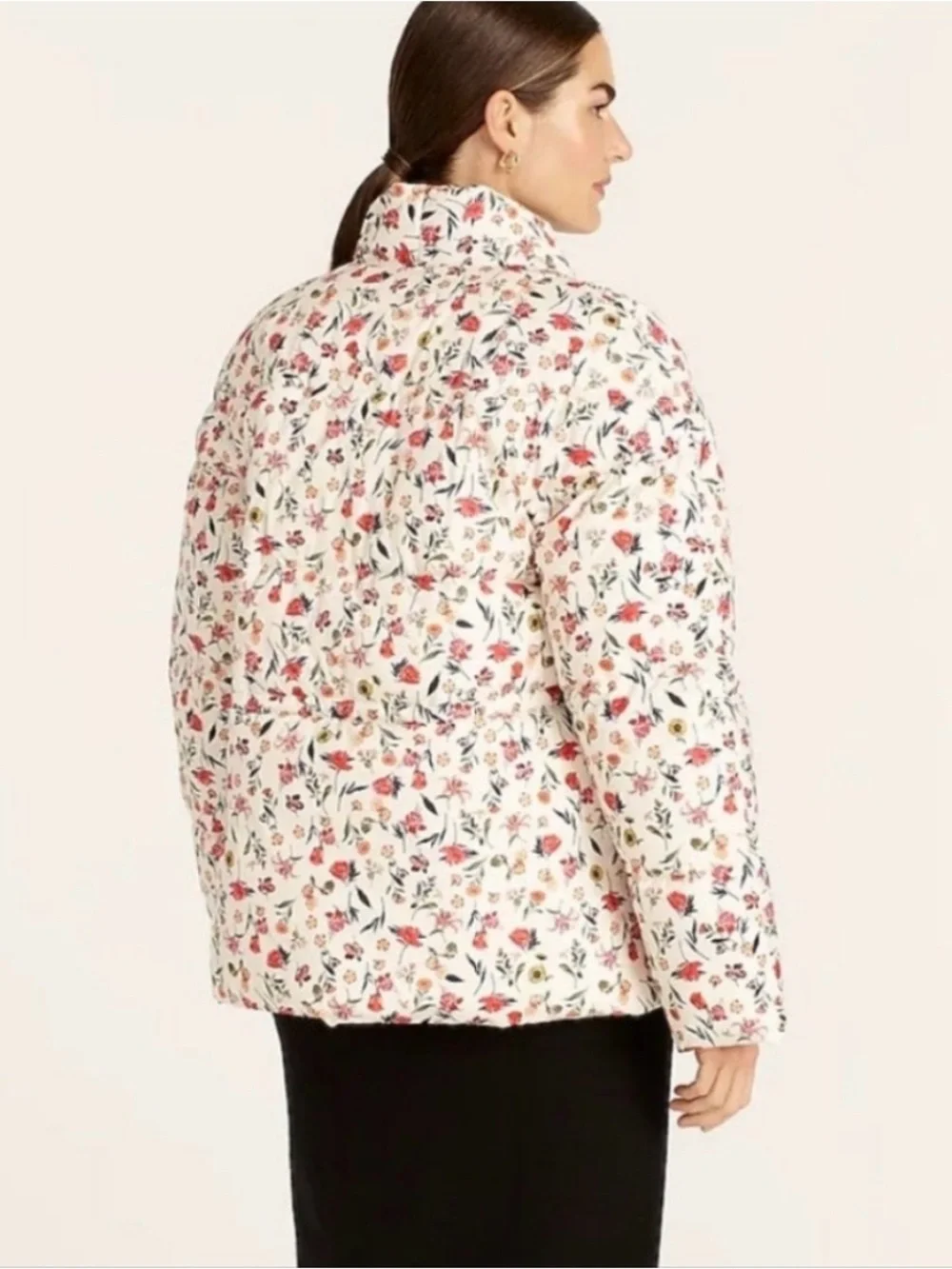 J. Crew Alps puffer jacket with PrimaLoft® in vintage floral - Picture 3 of 11
